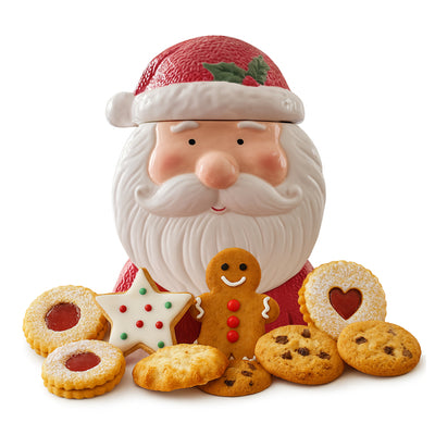 Ceramic Santa Claus Christmas Biscuit Storage Jar