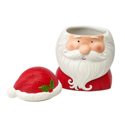 Ceramic Santa Claus Christmas Biscuit Storage Jar