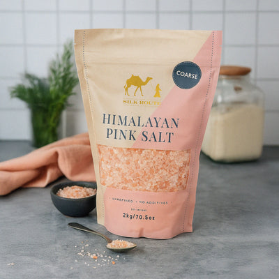 Resealable Himalayan Rose Pink Salt Pouch - 2kg (Coarse)