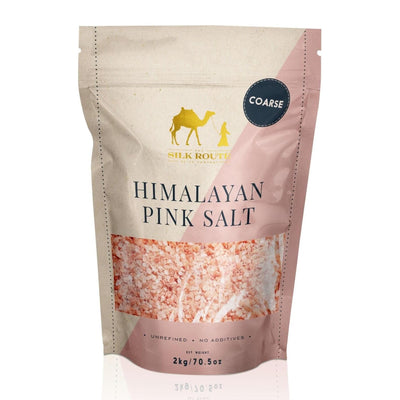 Resealable Himalayan Rose Pink Salt Pouch - 2kg (Coarse)