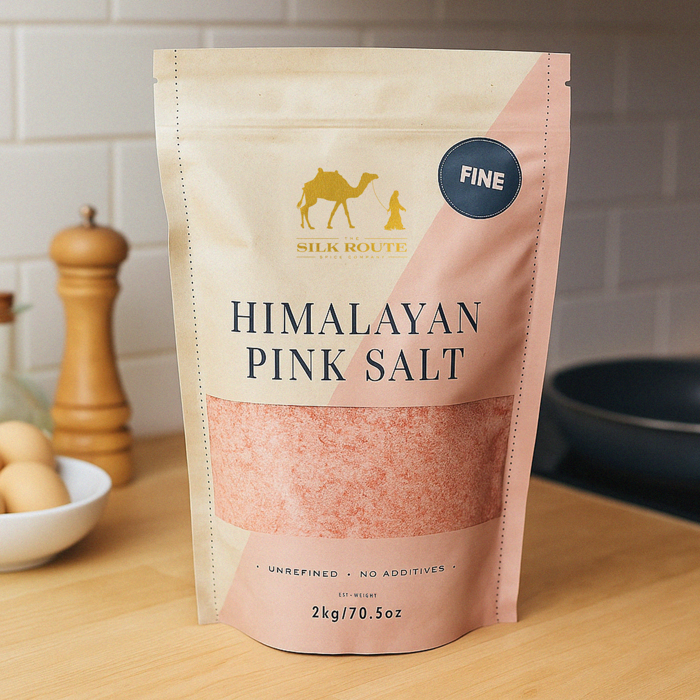 Resealable Himalayan Rose Pink Salt - 2kg (Fine)