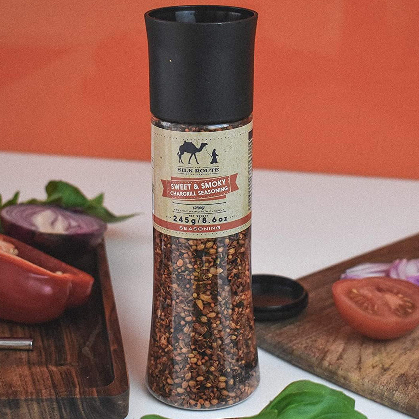 Giant Sweet & Smoky BBQ Chargrill Seasoning Grinder - 245g
