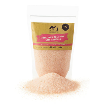 Resealable Himalayan Rose Salt Pouch - 500g (Fine)