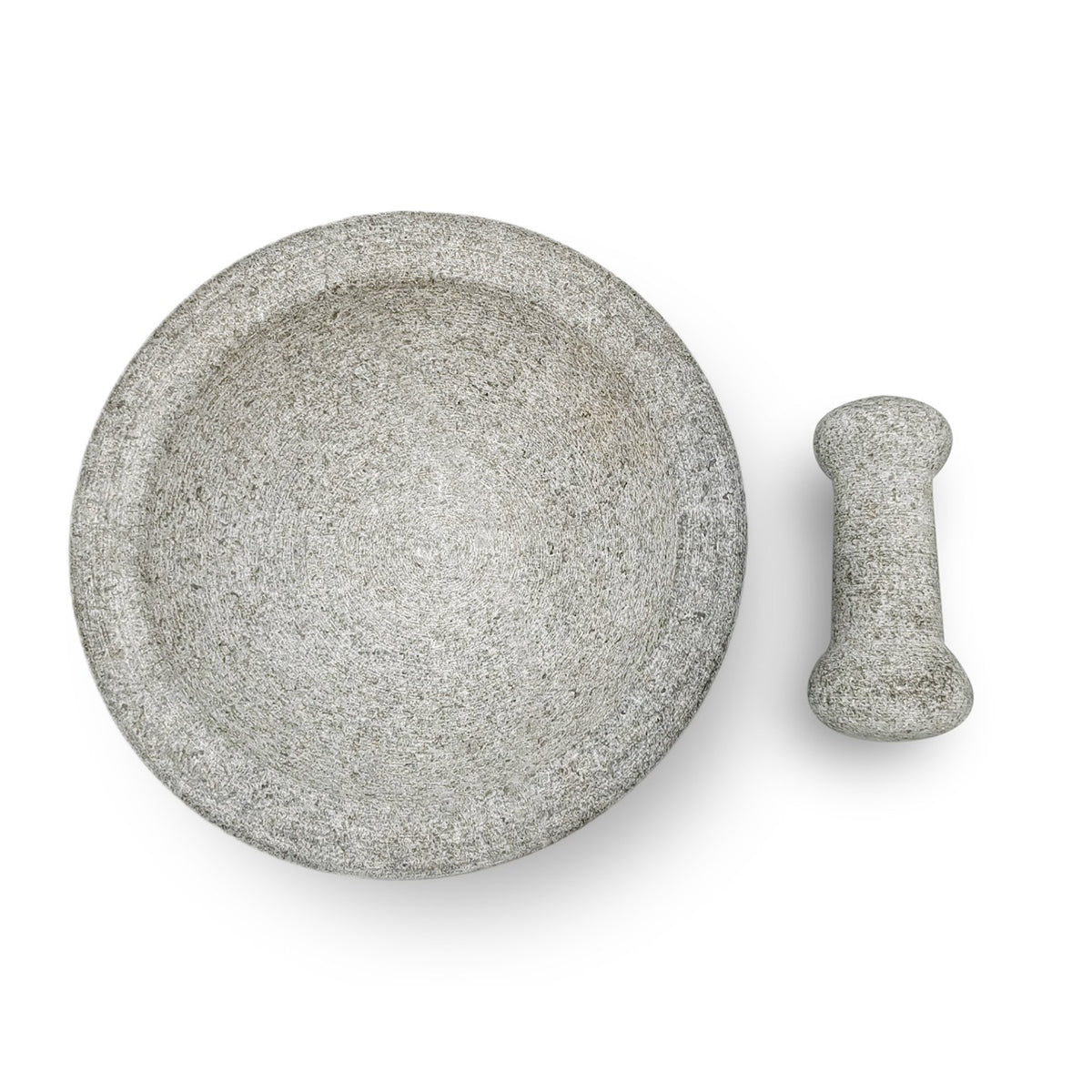 Large Granite Pestle & Mortar With Feet Set