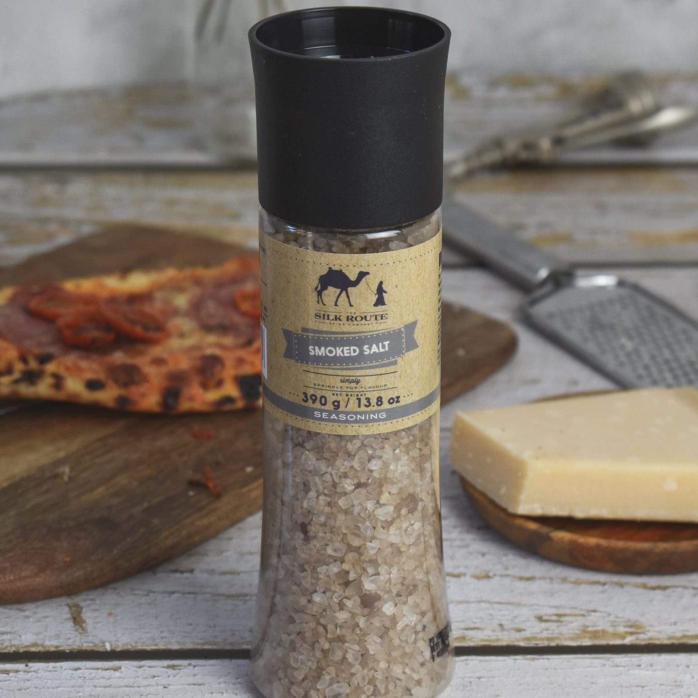 Salt Grinder Bundle - Smoked Salt, Himalayan Pink Salt & Sea Salt