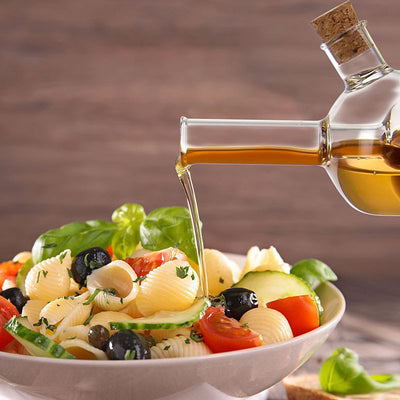 Glass 2-in-1 oil and vinegar oil bottle