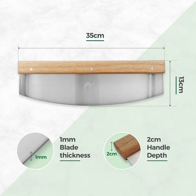 Pizza rocker knife