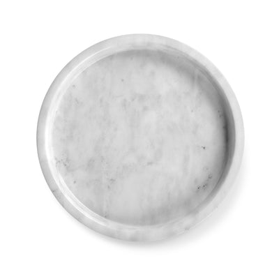 White marble vanity decor tray