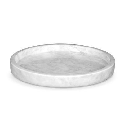 White marble vanity decor tray