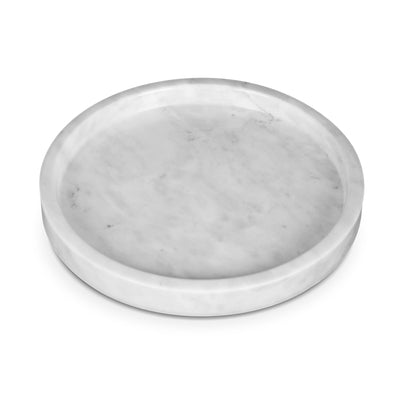 White marble vanity decor tray