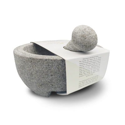 Large Granite Pestle & Mortar With Feet Set