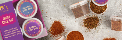 4 x Indian Hot Spice Pots Gift Set