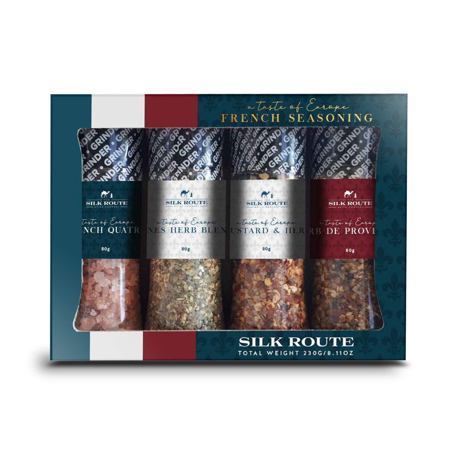 French Spice Journey Gift Set (4 x 100ml Grinders) – Silk Route Spice ...
