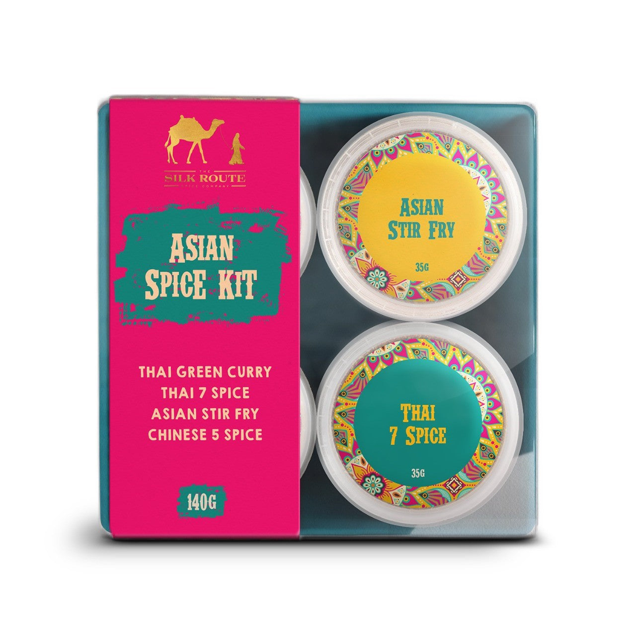 4 x Asian Spice Pots Gift Set