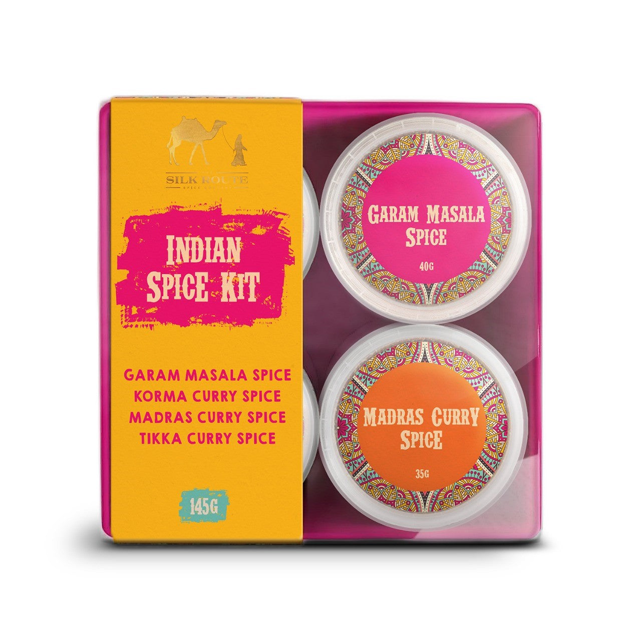 4 x Indian Mild Spice Pots Gift Set