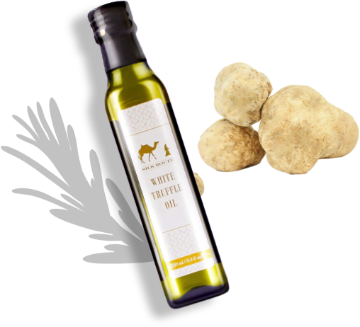 White truffle oil in bottle