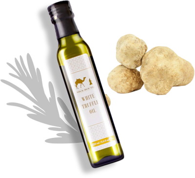 White truffle oil in bottle