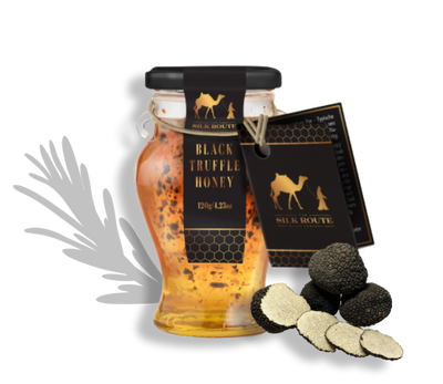 descriptionInfused black truffle acacia honey