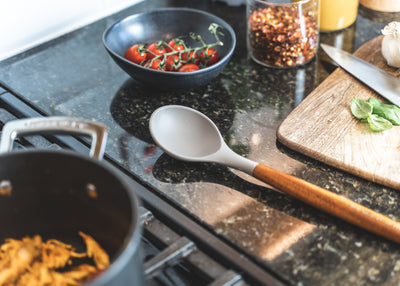 Kitchen acacia wooden offset spatula utensil