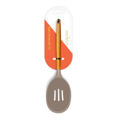 Acacia Wood & Grey Silicone Skimmer
