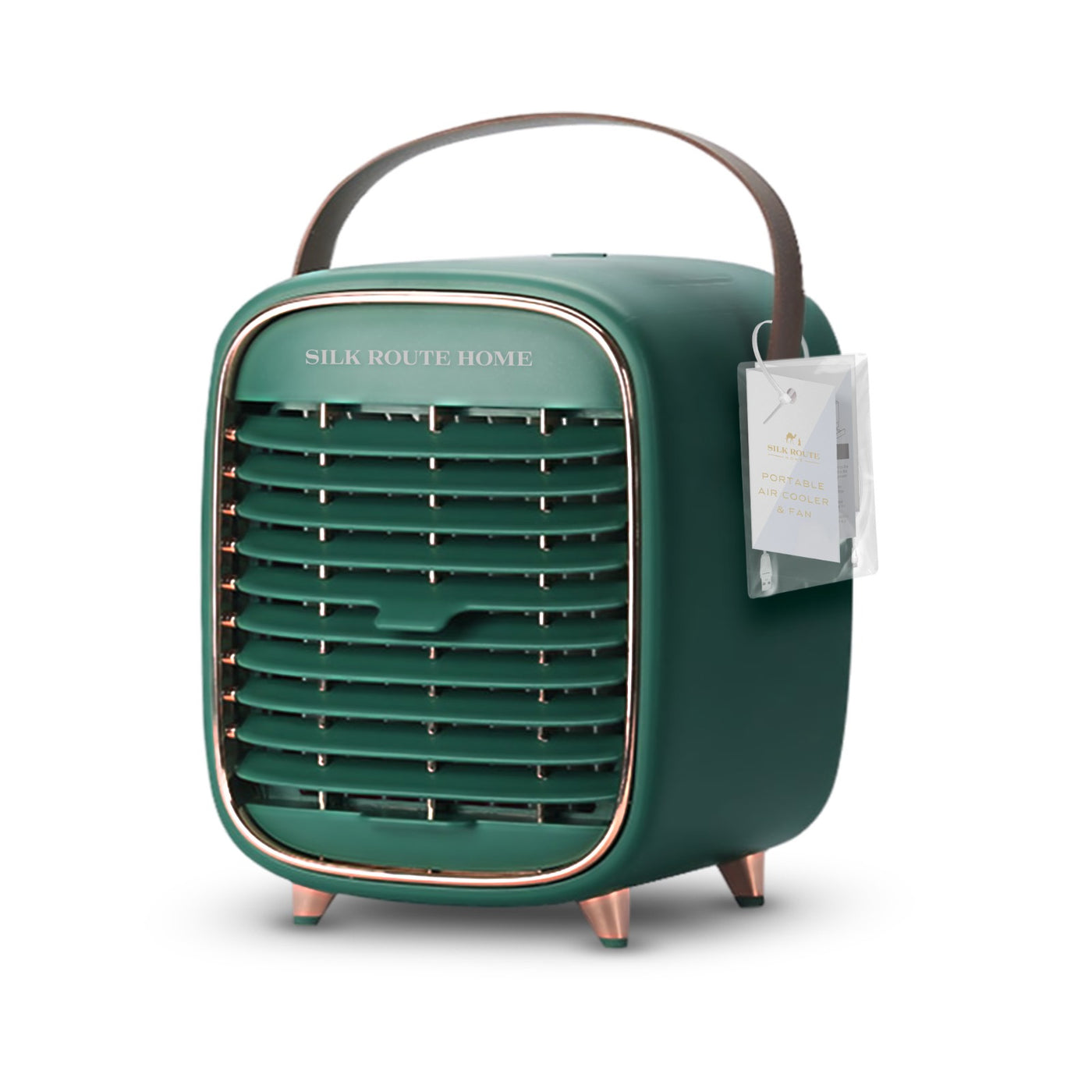 Green portable cooling fan